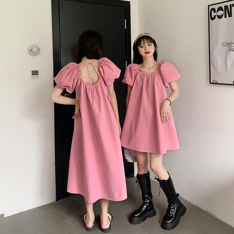 Đầm Cổ Vuông Tay Phồng Thời Trang Mùa Hè 2023 Phong Cách Pháp Mới Cho Nữ
