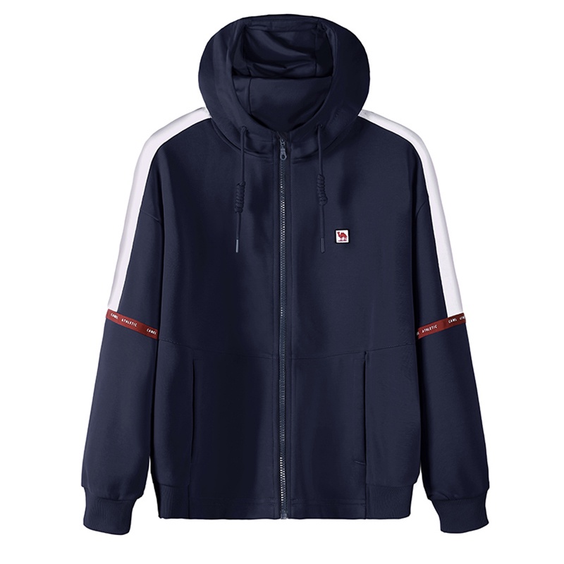 Áo khoác cardigan CAMEL có mũ trùm đầu phong cách thể thao cá tính thời trang dành cho nữ