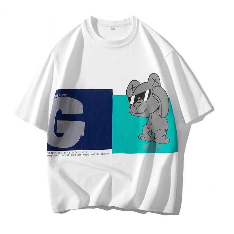 Áo Thun Tay Ngắn Cổ Tròn Dáng Rộng In Họa Tiết Thời Trang Mùa Hè Cho Nam