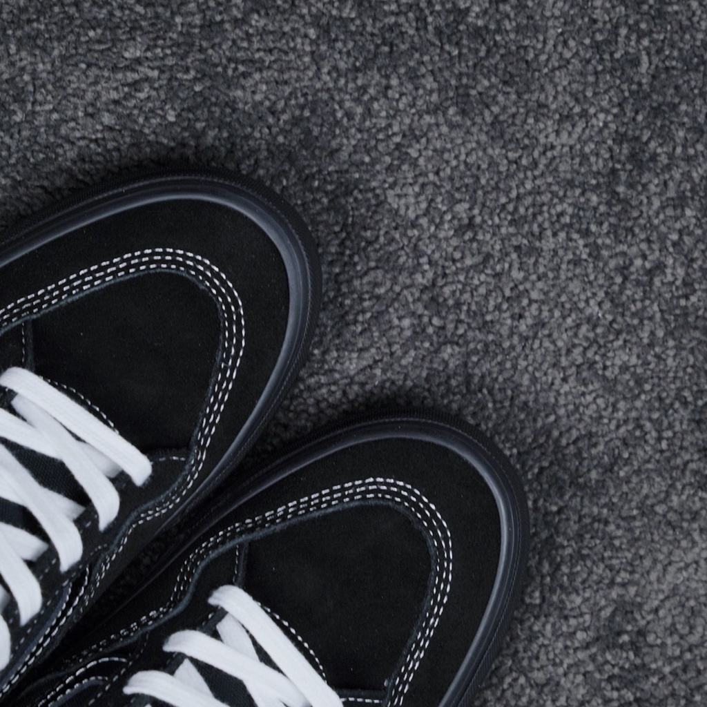 Giày Trượt Patin Chuyên Nghiệp Hiệu Vans Bằng Cao Su Màu Đen Xám 2170