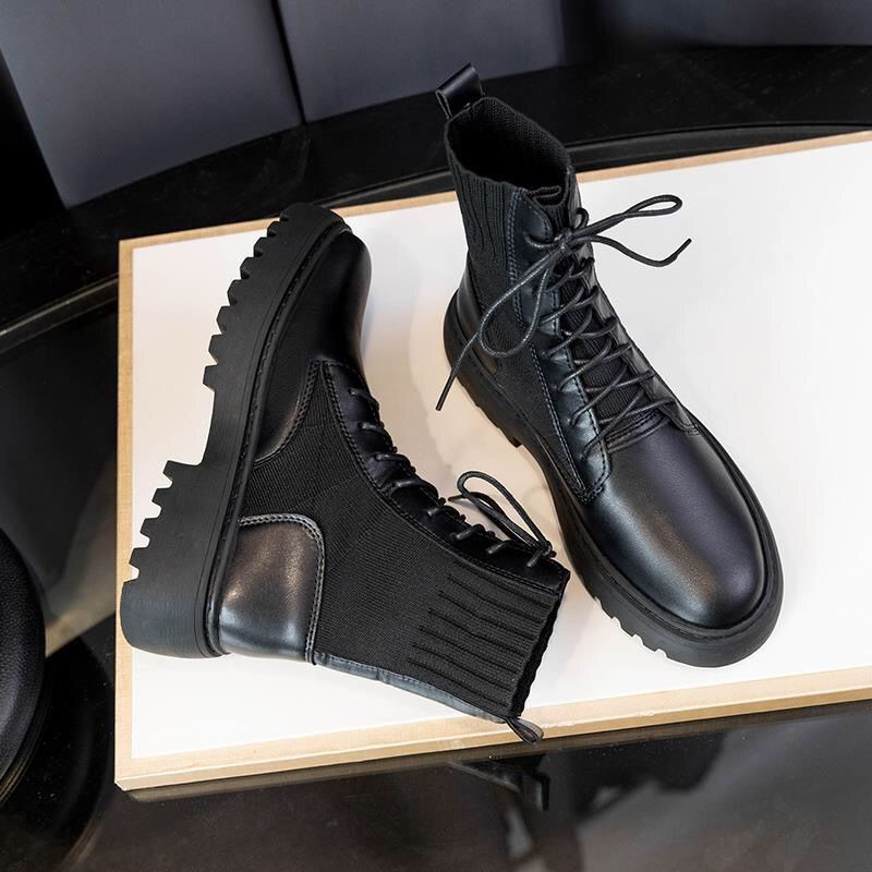 Giày Boot Thiết Kế Mới Thời Trang Mùa Xuân Thu Theo Phong Cách Anh