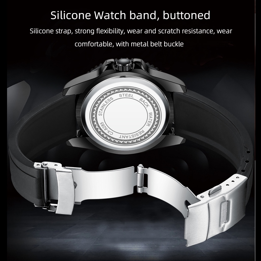 Đồng Hồ Đeo Tay Chexi Chống Thấm Nước Kiểu Dáng Đơn Giản Sang Trọng Dành Cho Nam