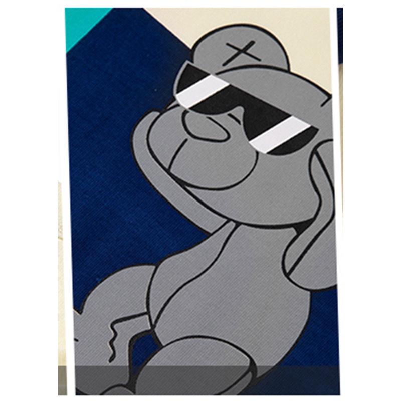 Áo Thun Tay Ngắn Cổ Tròn Dáng Rộng In Họa Tiết Thời Trang Mùa Hè Cho Nam