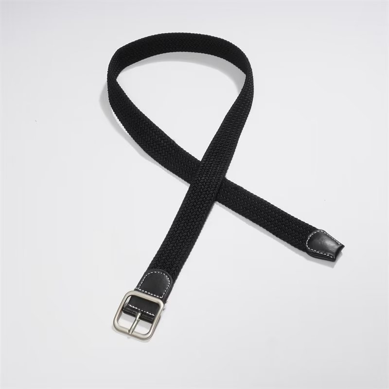 Thắt Lưng Bện Dây Không Xốp 3 Màu Hợp Thời Trang Phong Cách Hàn Quốc Cho Nam