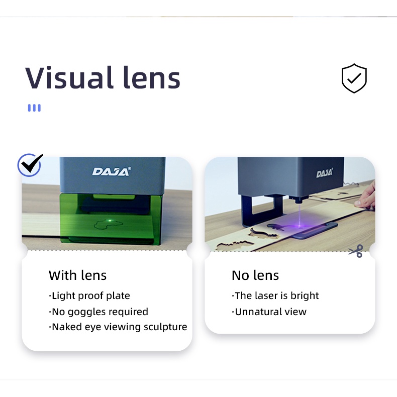 Máy Khắc Laser DAJA DJ6 Mini Cầm Tay Bằng Acrylic Không Kim Loại Tiện Dụng