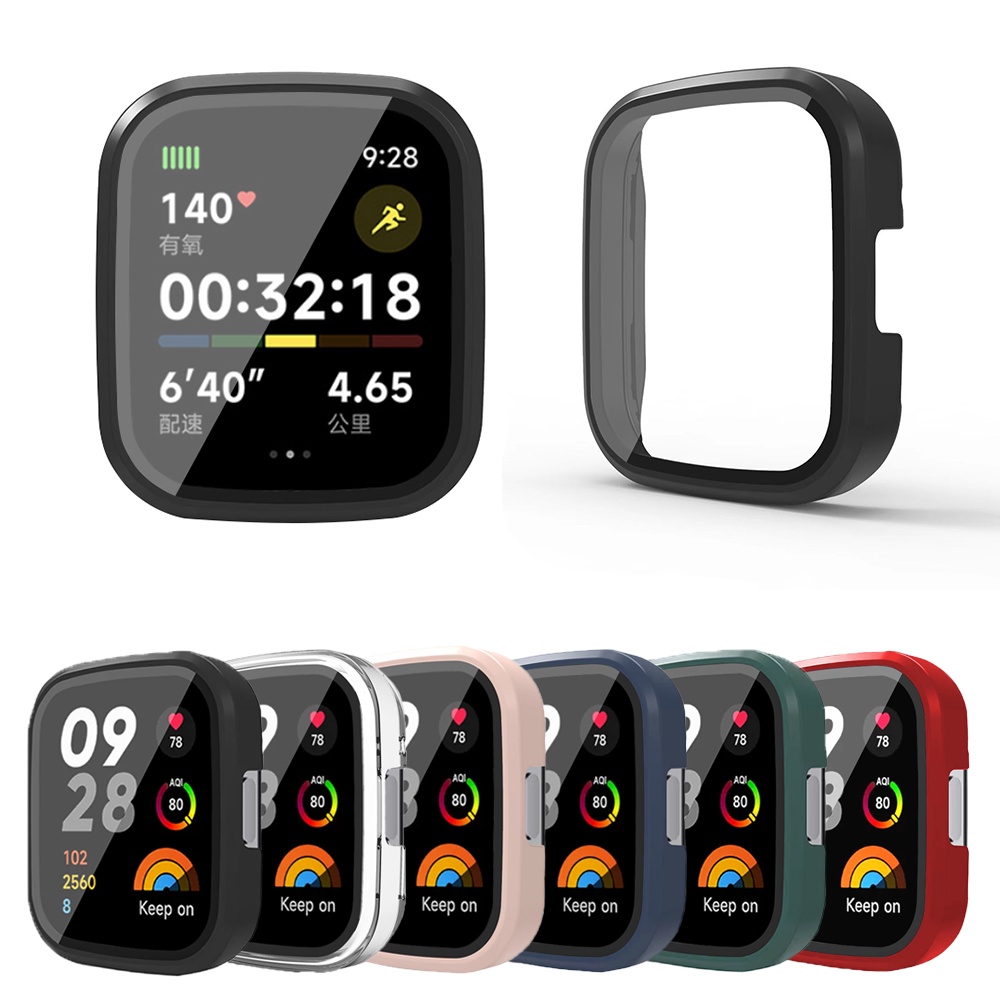Ốp Bảo Vệ Mặt Đồng Hồ Thông Minh + Kính Cường Lực Dành Cho Redmi Watch 3