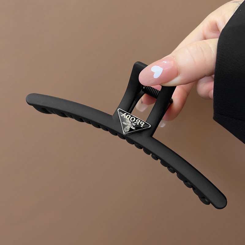 Kẹp Tóc Mặt Cười Nhám Phong Cách retro Đơn Giản Cao Cấp Cho Nữ