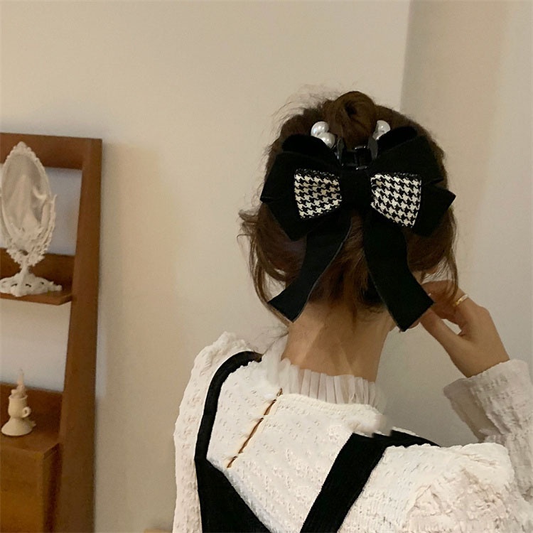 Kẹp Tóc Hình Nơ Lớn Phong Cách Hàn Quốc 2023 Mới Chất Lượng Cao