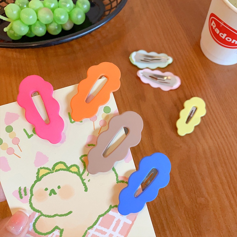 Kẹp Tóc Hình Đám Mây / Đám Mây Màu Kẹo Ngọt Dễ Thương Cho Nữ