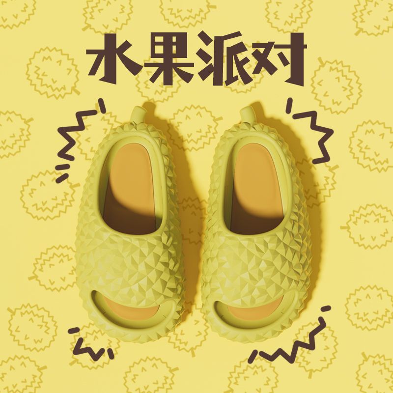 Mùa hè 2023 phong cách mới phim hoạt hình sầu riêng dép đi trong nhà