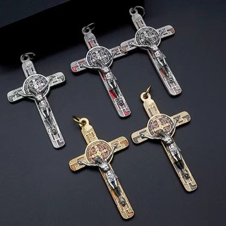 Cơ đốc giáo Cơ đốc giáo St. Benedict Vòng cổ chữ thập Màu tráng men Nhập khẩu từ Ý Sản phẩm thủ công Quà lưu niệm ĐẬU Ý Bảo vệ thẻ Mặt dây chuyền cầu nguyện Mặt dây chuyền châu Âu và Mỹ Trang sức tôn giáo Thanh quà tặng lễ rửa tội Đức tin Mitzvah