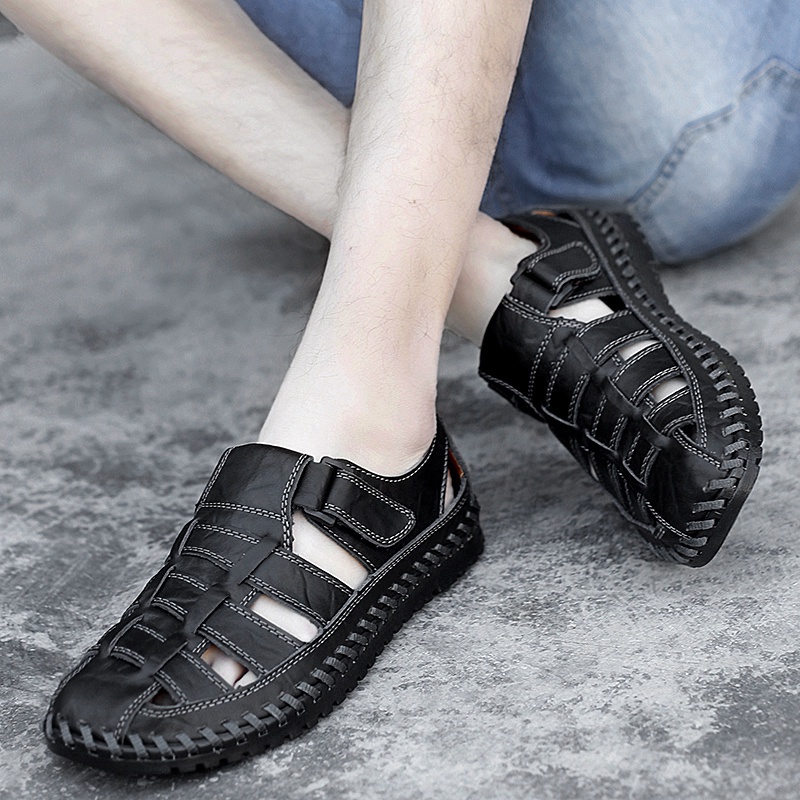 Giày Sandal Da Lộn Thời Trang Nam