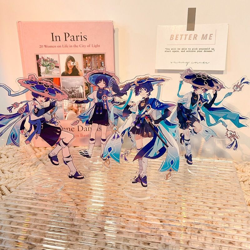 Genshin Impact Scaramouche Acrylic Stand Wonderer Xung quanh đất nước sụp đổ Trang trí Quà tặng HJ27