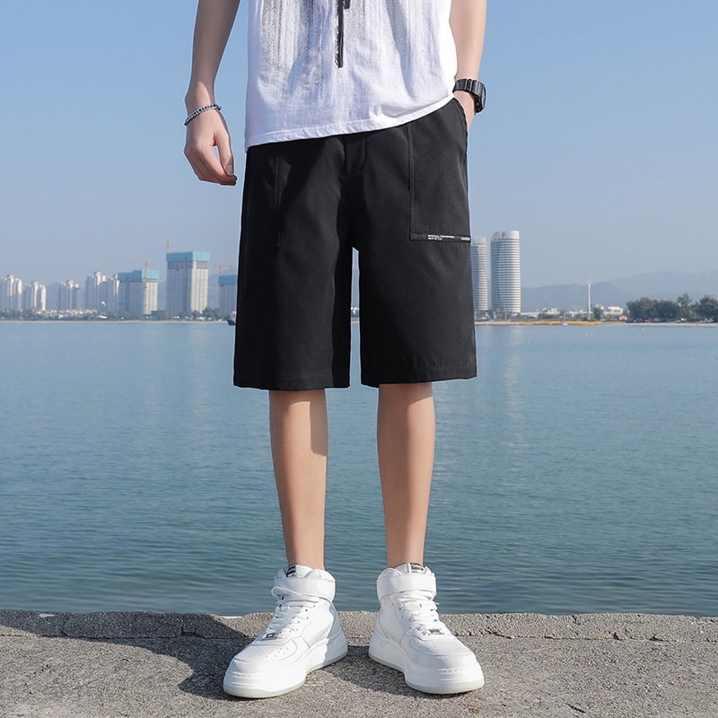 Quần Short Dây Rút Ống Rộng Mỏng Thời Trang Xu Hướng Mới Cho Nam