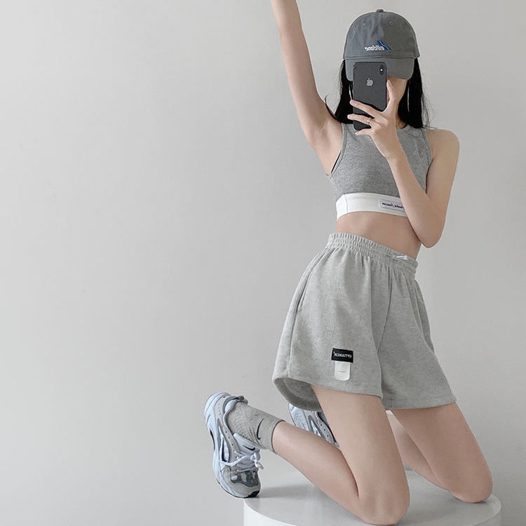 [Hàng Mới Về] Quần Short Thể Thao Lưng Thun Ống Rộng Dáng Chữ a Cỡ Lớn Thoải Mái Thời Trang Xuân Hè Cho Nữ