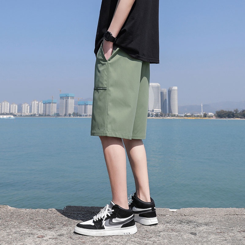 Quần Short Dây Rút Ống Rộng Mỏng Thời Trang Xu Hướng Mới Cho Nam