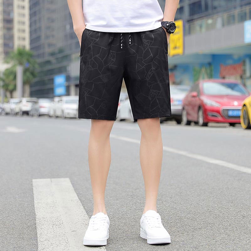 Quần Short Thể Thao Nam Dáng Rộng Phong Cách Hàn Quốc Năng Động