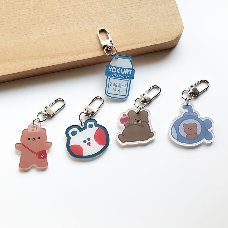 Vỏ Bọc Hộp Sạc Tai Nghe airpods Hình Gấu Hoạt Hình Phong Cách Hàn Quốc Dễ Thương