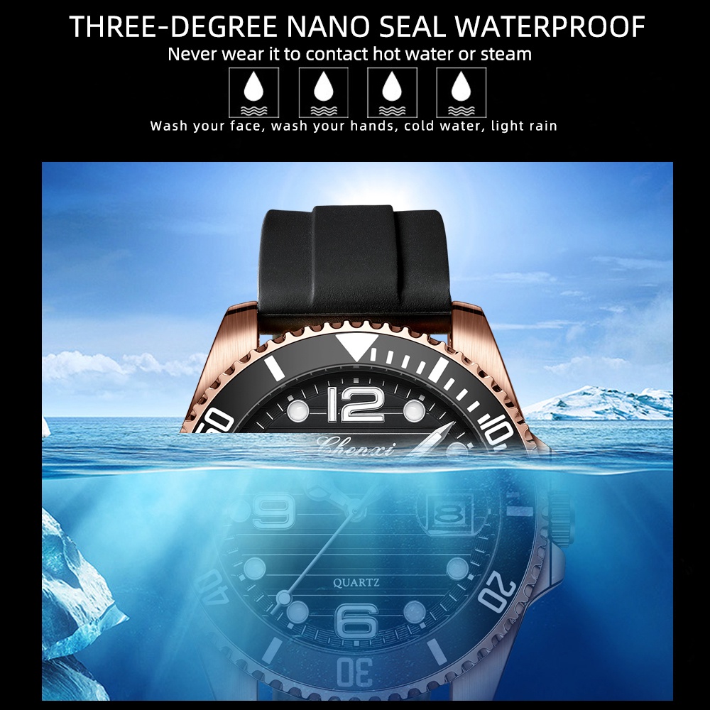 Đồng Hồ Đeo Tay Chexi Chống Thấm Nước Kiểu Dáng Đơn Giản Sang Trọng Dành Cho Nam