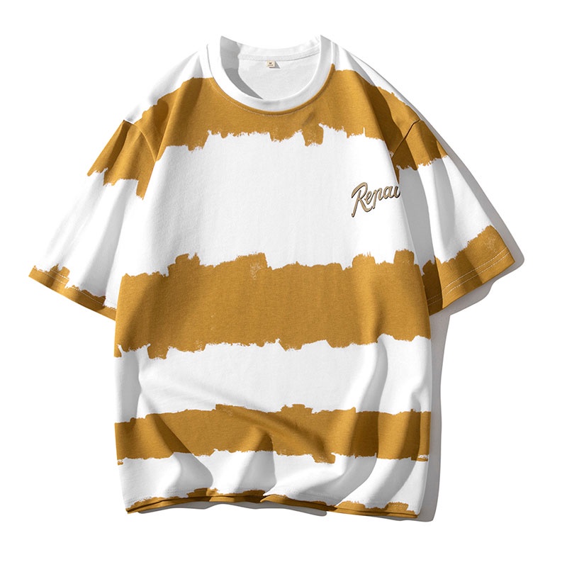 Áo Thun Nam Ngắn Tay Dáng Rộng In Hình Cá Tính Hợp Mùa Hè