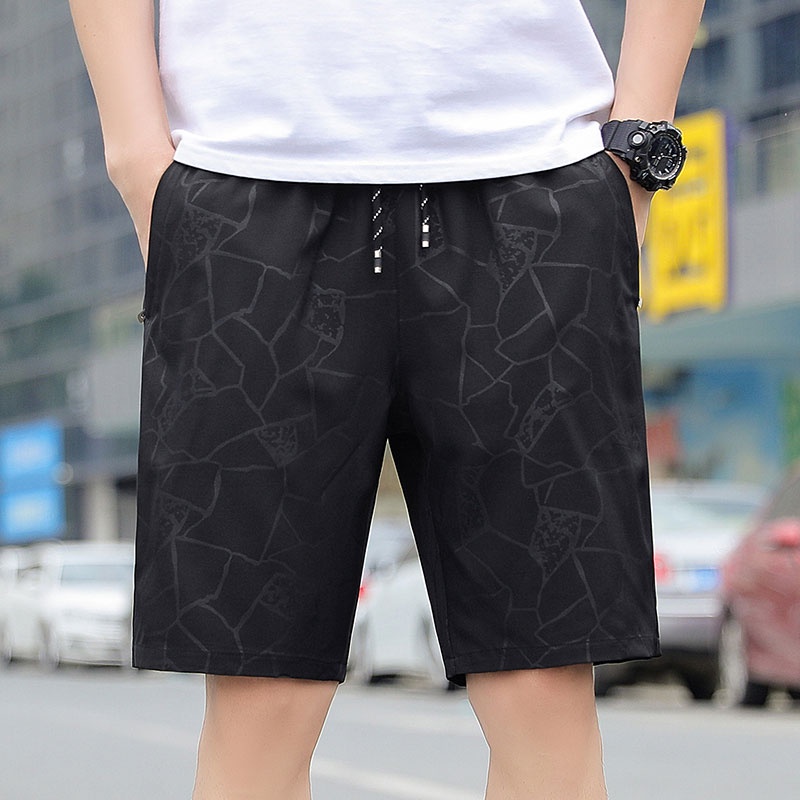 Quần Short Thể Thao Nam Dáng Rộng Phong Cách Hàn Quốc Năng Động