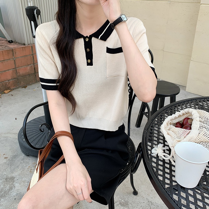 NRVP Áo Thun Tay Ngắn Dáng Ôm In Họa Tiết Độc Đáo Thời Trang Đường Phố Hàn Quốc Cho Nữ