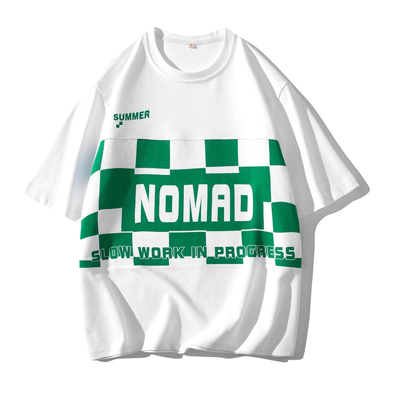 Áo Thun Tay Lỡ Dáng Rộng In Họa Tiết Nhanh Khô Thời Trang Mùa Hè Cho Nam