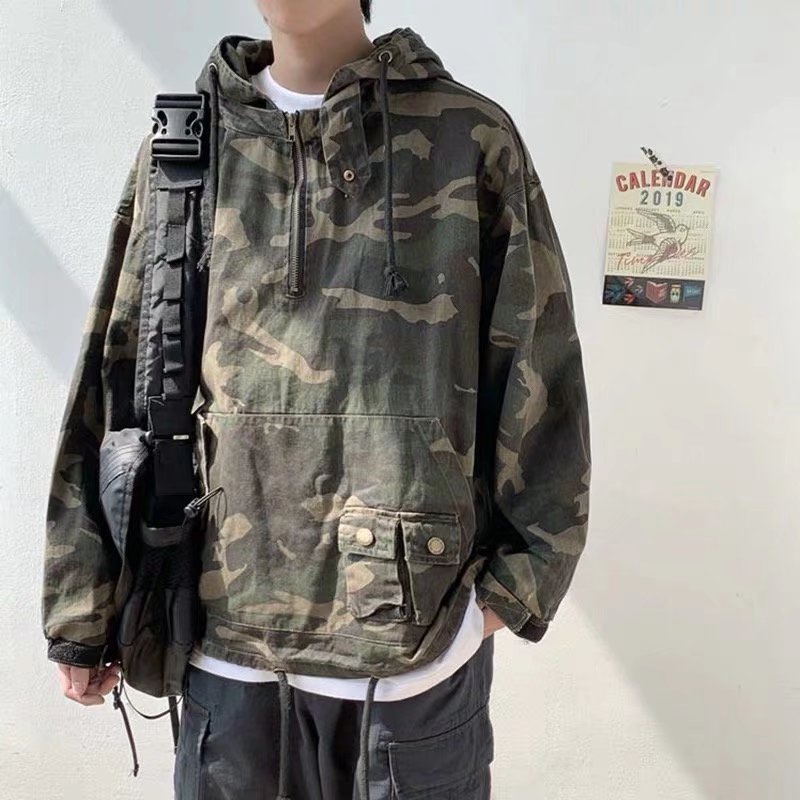 Áo Thun Nam Dài Tay Họa Tiết Rằn Ri Phong Cách Hip Hop Size M-2XL