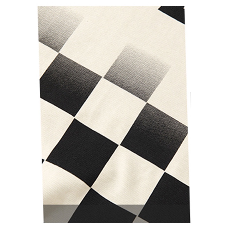 Áo Thun Tay Ngắn Dáng Rộng In Họa Tiết Caro Thời Trang Mùa Hè Cho Nam