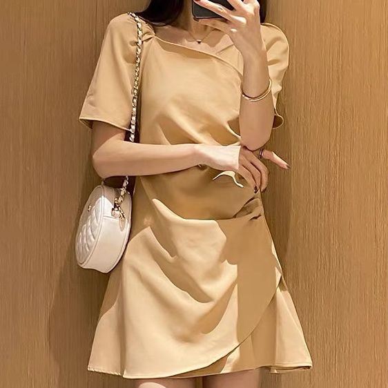 Sandal Cao Gót Hở Ngón Màu Nude Thời Trang Mùa Hè Mới 2023 Cho Nữ