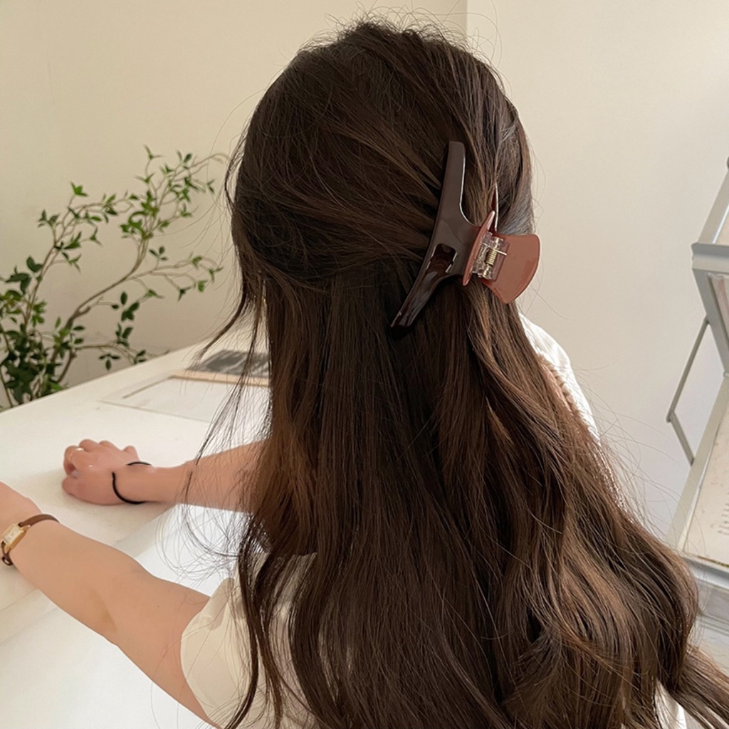 Kẹp Tóc Cong In Họa Tiết Da Báo Phong Cách retro Pháp Cao Cấp Dành Cho Nữ