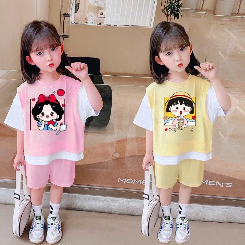 ~ Bộ Đồ Thể Thao Giả Hai Mảnh Phong Cách Mới Đơn Giản Thời Trang Dành