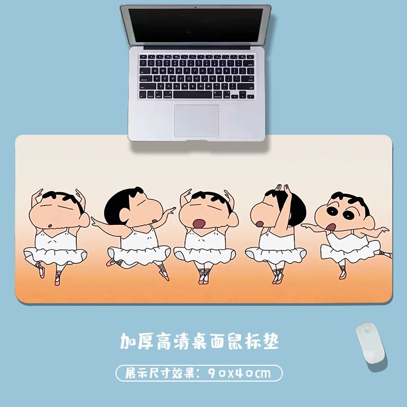 Tấm Lót Chuột Và Bàn Phím Cỡ Lớn Dày Dặn In Hoạt Hình Cậu Bé Bút Chì Shin-Chan Dễ Thương