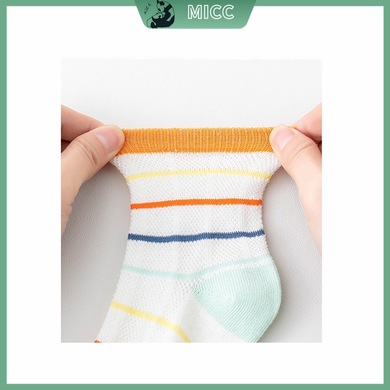 Set 5 Đôi Vớ Thoáng Khí Thời Trang Mùa Hè Cho Bé 1-13 Tuổi