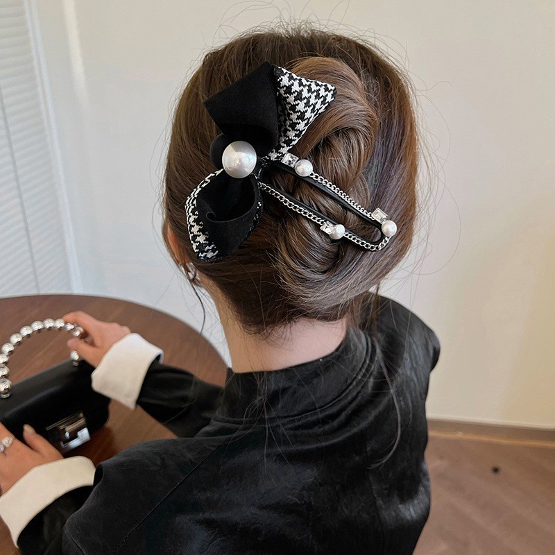 Kẹp Tóc Hình Nơ Lớn Phong Cách Hàn Quốc 2023 Mới Chất Lượng Cao