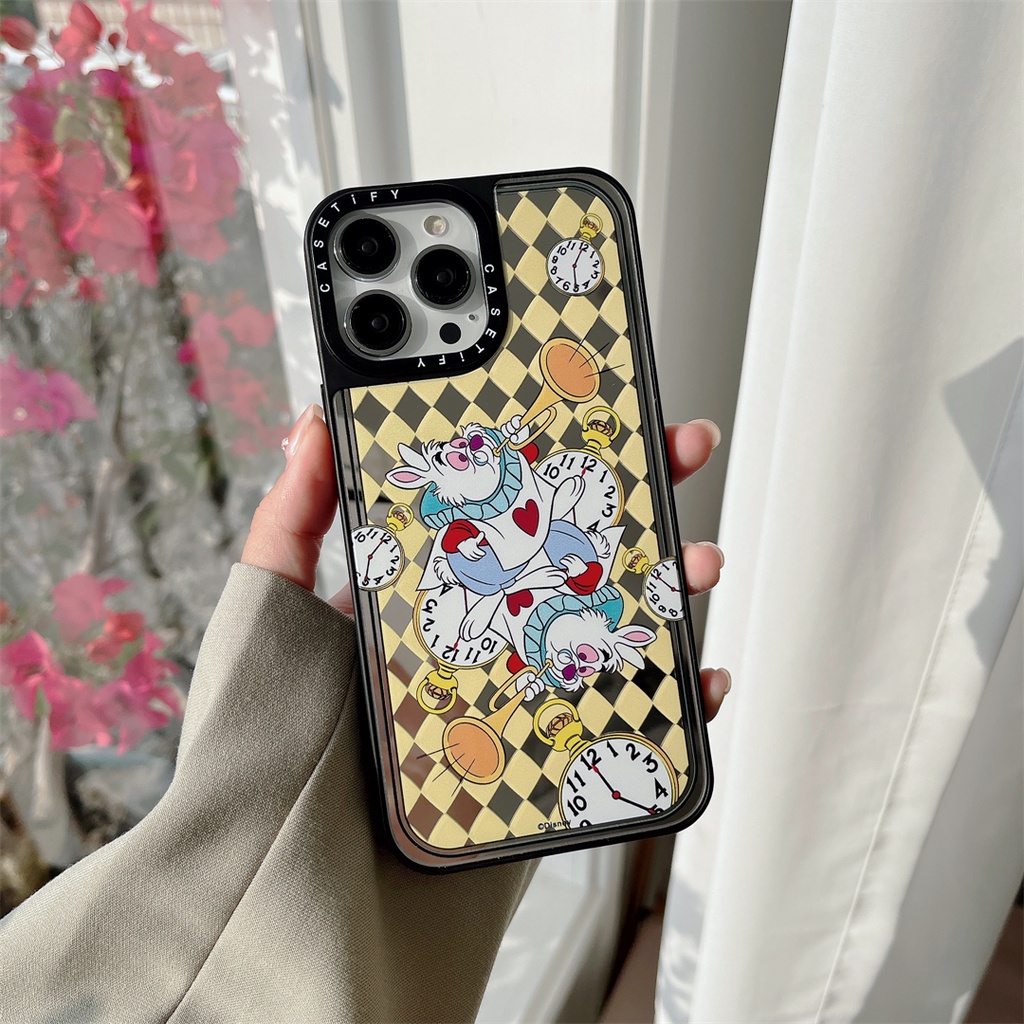 Ốp Điện Thoại Mặt Gương Hình Mèo / Thỏ Cho iphone 15 14 11 12 13 pro max