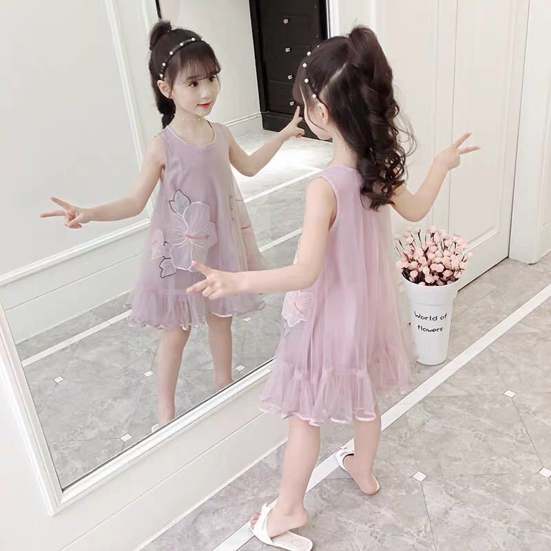 [Phong Cách Mới] ~ Đầm Không Tay Phong Cách Mới 2023 Dành Cho Bé Gái