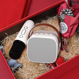 Sẵn bộ mic và loa karaoke bluetooth Divoom model little witch 2 - bộ đôi Divoom Bluetooth fairy kara KTV - Một Chút Xinh