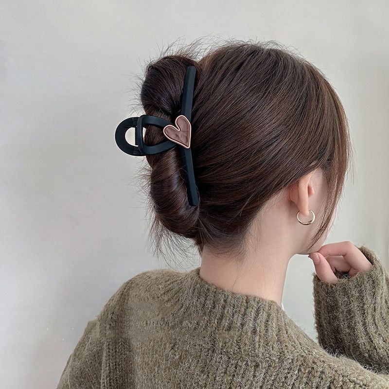 Kẹp Tóc Màu Nhám Hình Trái Tim Đơn Giản Và Cao Cấp Dòng Mori Cổ Tích Đẹp Mắt Cho Nữ