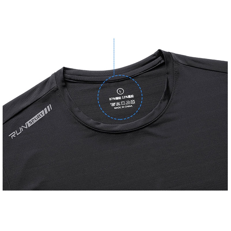 Áo Thun Tay Ngắn Cổ Tròn Bằng Lụa Lạnh Thoáng Khí Nhanh Khô Thời Trang Mùa Hè Cho Nam