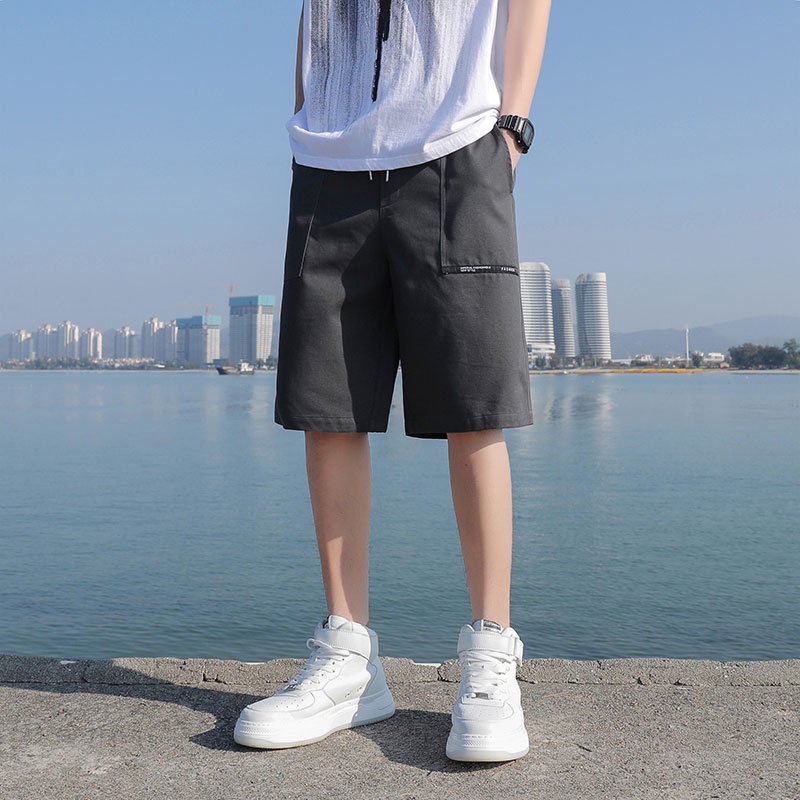 Quần Short Dây Rút Ống Rộng Mỏng Thời Trang Xu Hướng Mới Cho Nam