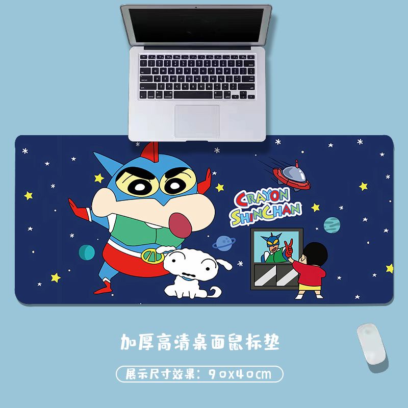 Tấm Lót Chuột Và Bàn Phím Cỡ Lớn Dày Dặn In Hoạt Hình Cậu Bé Bút Chì Shin-Chan Dễ Thương