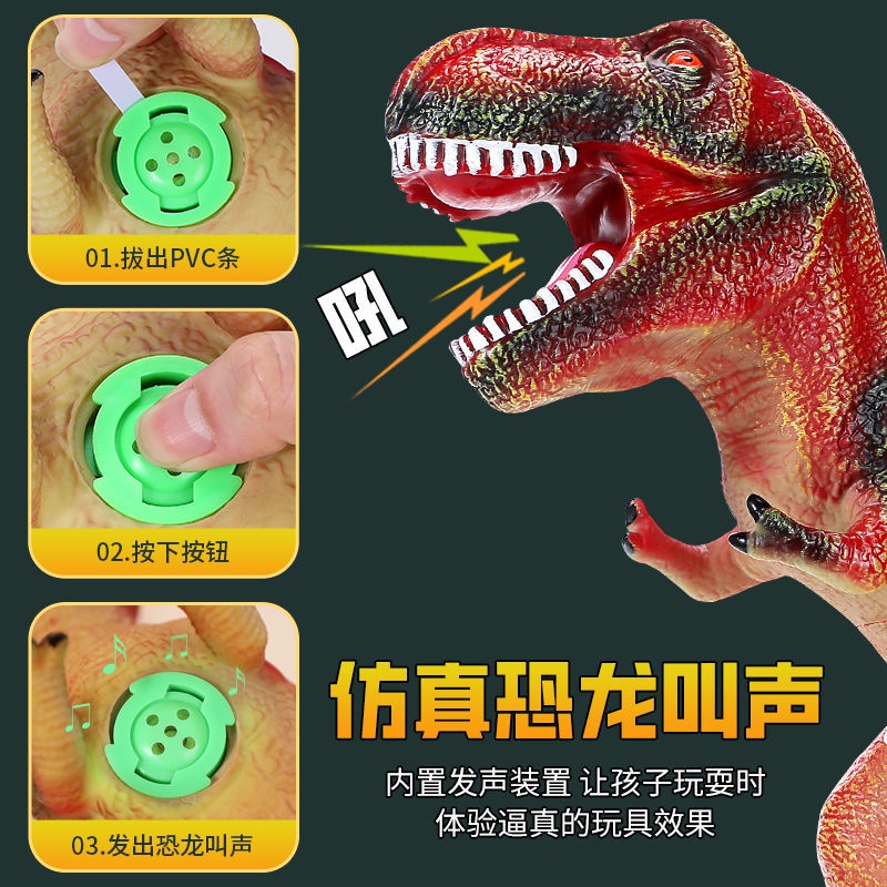 Mô Hình Khủng Long Bằng Cao Su Mềm Có Âm Thanh Sống Động Cho Bé