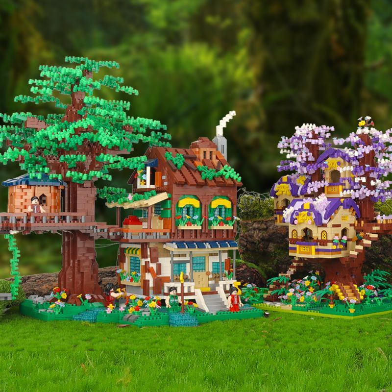 Bộ Đồ Chơi Lắp Ráp Mô Hình Nhà Cây Độc Đáo Cho Bé