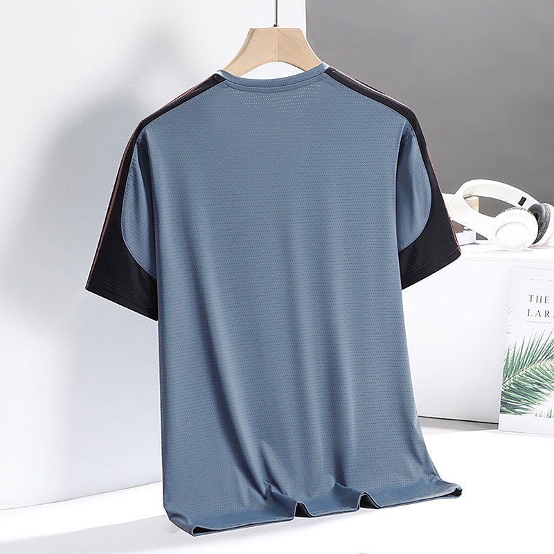 Áo Thun Tay Ngắn Dáng Rộng Thoáng Khí Nhanh Khô Thời Trang Mùa Hè Cho Nam