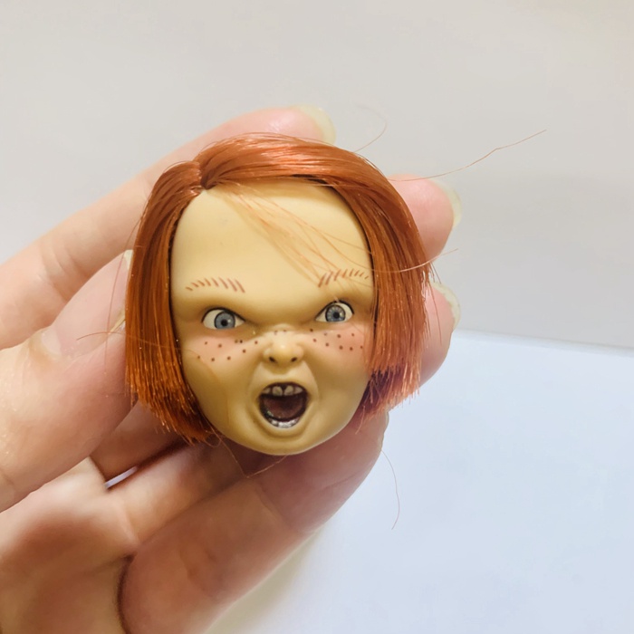 ✨ NECA Chucky Chucky Đầu Chucky Chucky Vải Quần Áo Trồng Tóc Có Thể Làm Heads-on