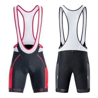 Santic Quần short yếm đi xe đạp MTB có đệm 4d phối túi thời trang hè chuyên nghiệp cho nam K7MC028