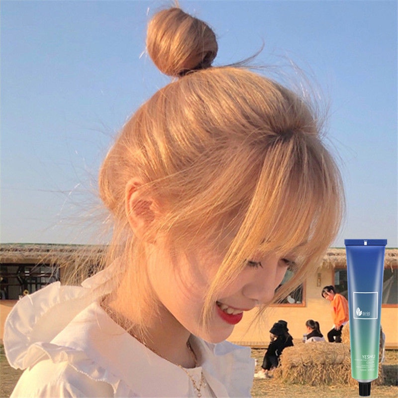 Thuốc nhuộm vàng chanh kèm oxi và găng tayy nên từ nền 9