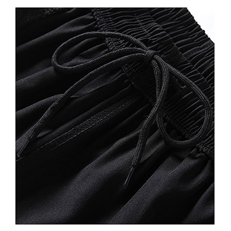 Quần Short Dáng Rộng Chất Liệu Lụa Lạnh Thời Trang Mùa Hè Cho Nam Giới