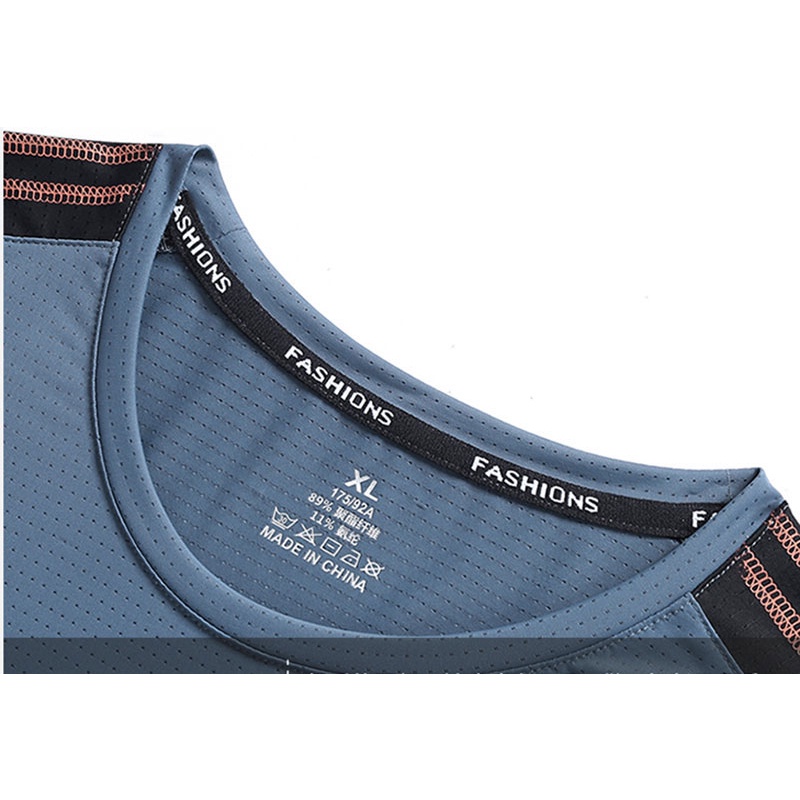 Áo Thun Tay Ngắn Dáng Rộng Thoáng Khí Nhanh Khô Thời Trang Mùa Hè Cho Nam